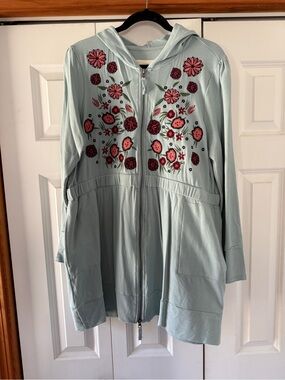 evy's tree Light Blue Knit Pullover Top